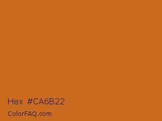 Hex #ca6b22 Color Image