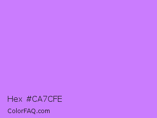 Hex #ca7cfe Color Image