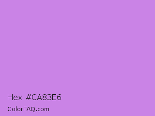 Hex #ca83e6 Color Image