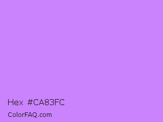 Hex #ca83fc Color Image