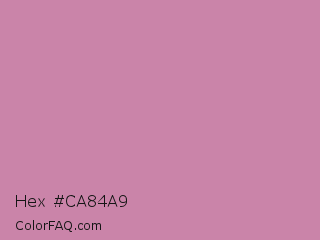 Hex #ca84a9 Color Image