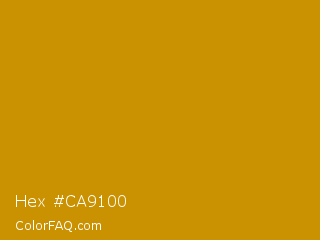 Hex #ca9100 Color Image