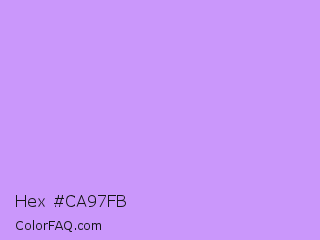 Hex #ca97fb Color Image