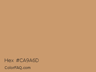 Hex #ca9a6d Color Image