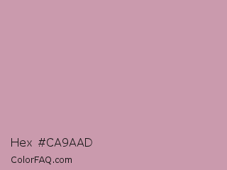 Hex #ca9aad Color Image