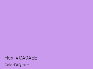 Hex #ca9aee Color Image