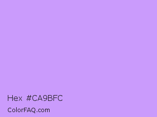 Hex #ca9bfc Color Image
