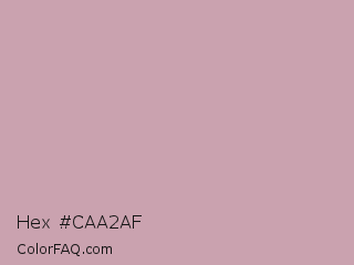 Hex #caa2af Color Image