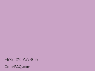 Hex #caa3c6 Color Image