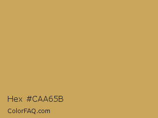Hex #caa65b Color Image