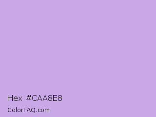 Hex #caa8e8 Color Image