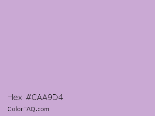 Hex #caa9d4 Color Image