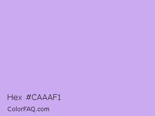 Hex #caaaf1 Color Image
