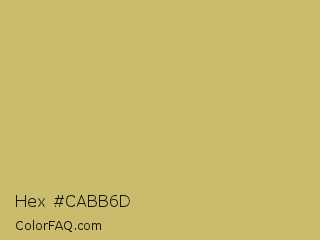 Hex #cabb6d Color Image