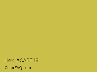 Hex #cabf48 Color Image