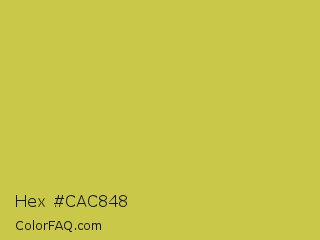 Hex #cac848 Color Image