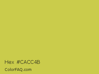 Hex #cacc4b Color Image