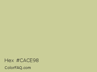 Hex #cace98 Color Image