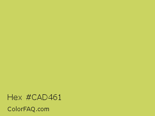 Hex #cad461 Color Image