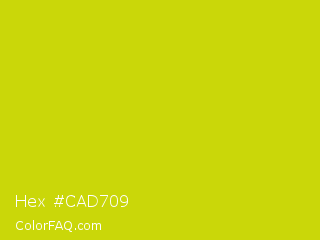 Hex #cad709 Color Image