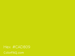 Hex #cad809 Color Image