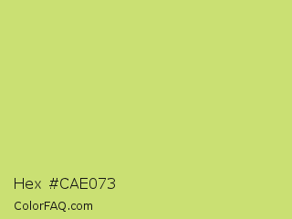 Hex #cae073 Color Image