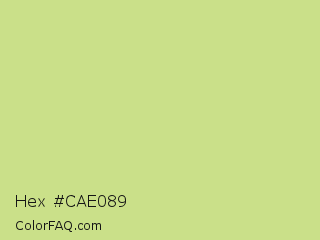 Hex #cae089 Color Image