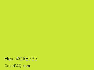 Hex #cae735 Color Image