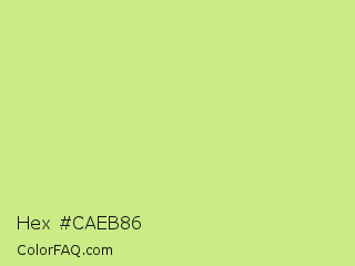 Hex #caeb86 Color Image