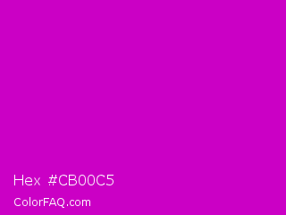 Hex #cb00c5 Color Image