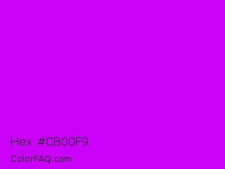 Hex #cb00f9 Color Image