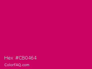 Hex #cb0464 Color Image