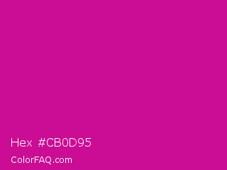 Hex #cb0d95 Color Image
