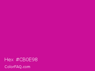 Hex #cb0e98 Color Image
