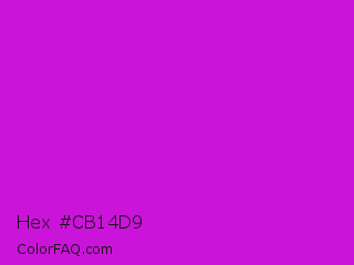 Hex #cb14d9 Color Image