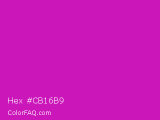 Hex #cb16b9 Color Image