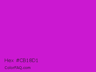 Hex #cb18d1 Color Image