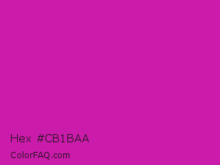 Hex #cb1baa Color Image
