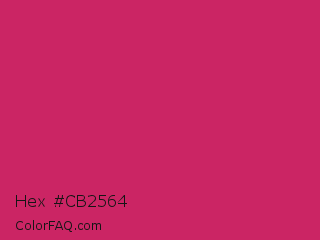 Hex #cb2564 Color Image