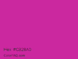 Hex #cb28a0 Color Image