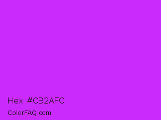 Hex #cb2afc Color Image