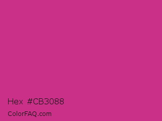 Hex #cb3088 Color Image