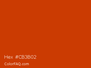 Hex #cb3b02 Color Image