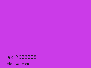 Hex #cb3be8 Color Image