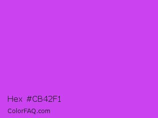 Hex #cb42f1 Color Image