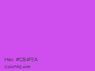 Hex #cb4fea Color Image