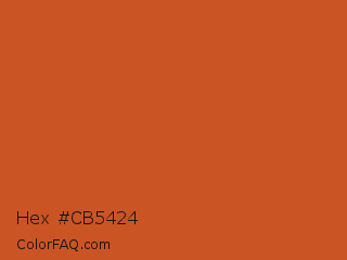 Hex #cb5424 Color Image