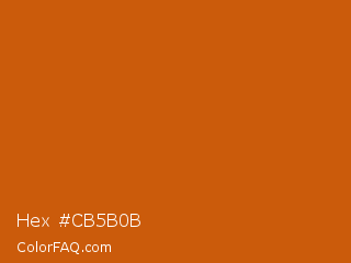 Hex #cb5b0b Color Image