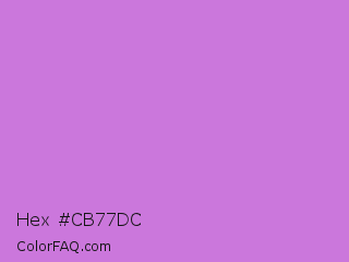Hex #cb77dc Color Image