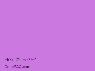Hex #cb79e1 Color Image